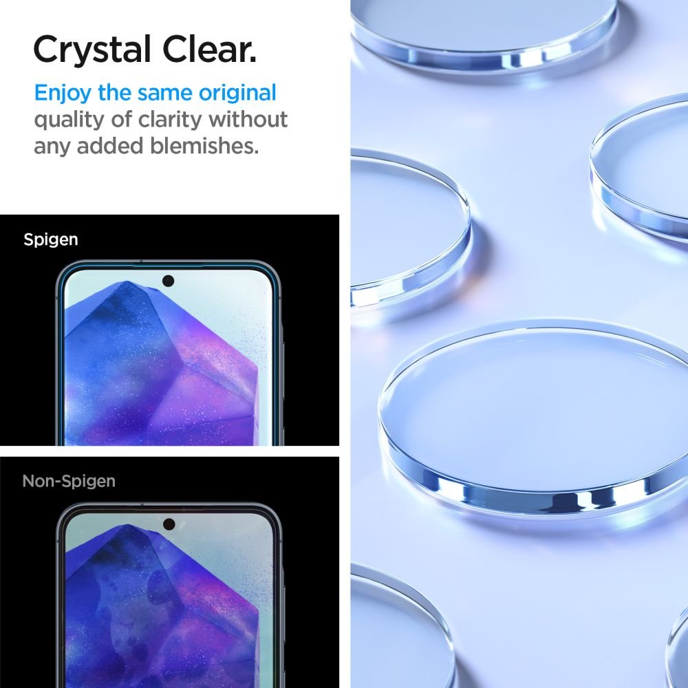 Spigen Samsung Galaxy A55 5G ALM GLAS.tR HD Tempered Glass Αντιχαρακτικό Γυαλί Οθόνης 9H - 2 Τεμάχια - Διάφανα