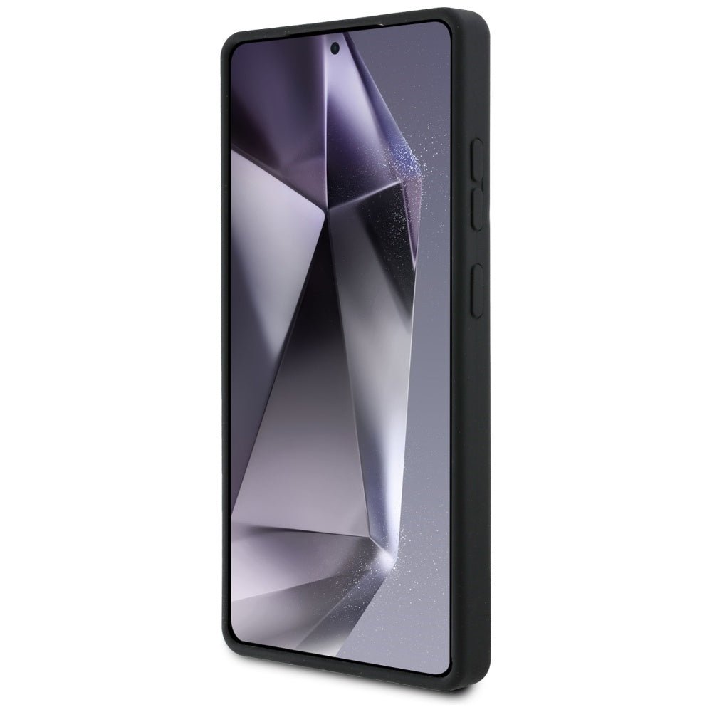 Karl Lagerfeld Samsung Galaxy S25 Ultra - Silicone Metal Signature Logo - Σκληρή Θήκη Σιλικόνης - Black - KLHCS25LSCMSMVK