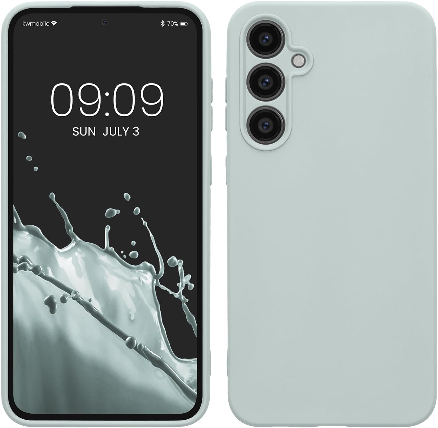KW Samsung Galaxy S23 FE Θήκη Σιλικόνης TPU - Cool Mint - KWM000021LO009C
