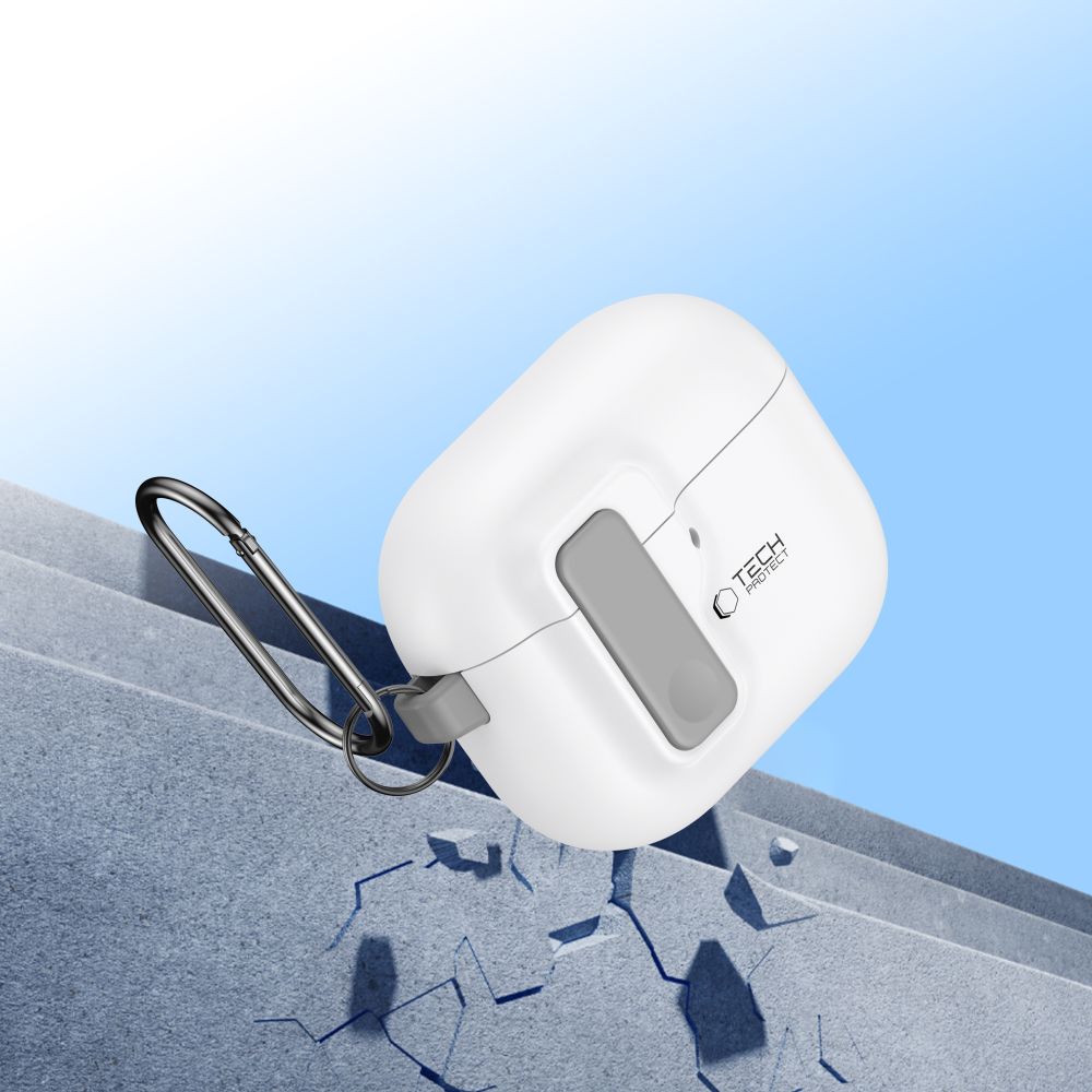 Tech - Protect AirPods 4 Θήκη από Σκληρό Πλαστικό - Slim Hook - White