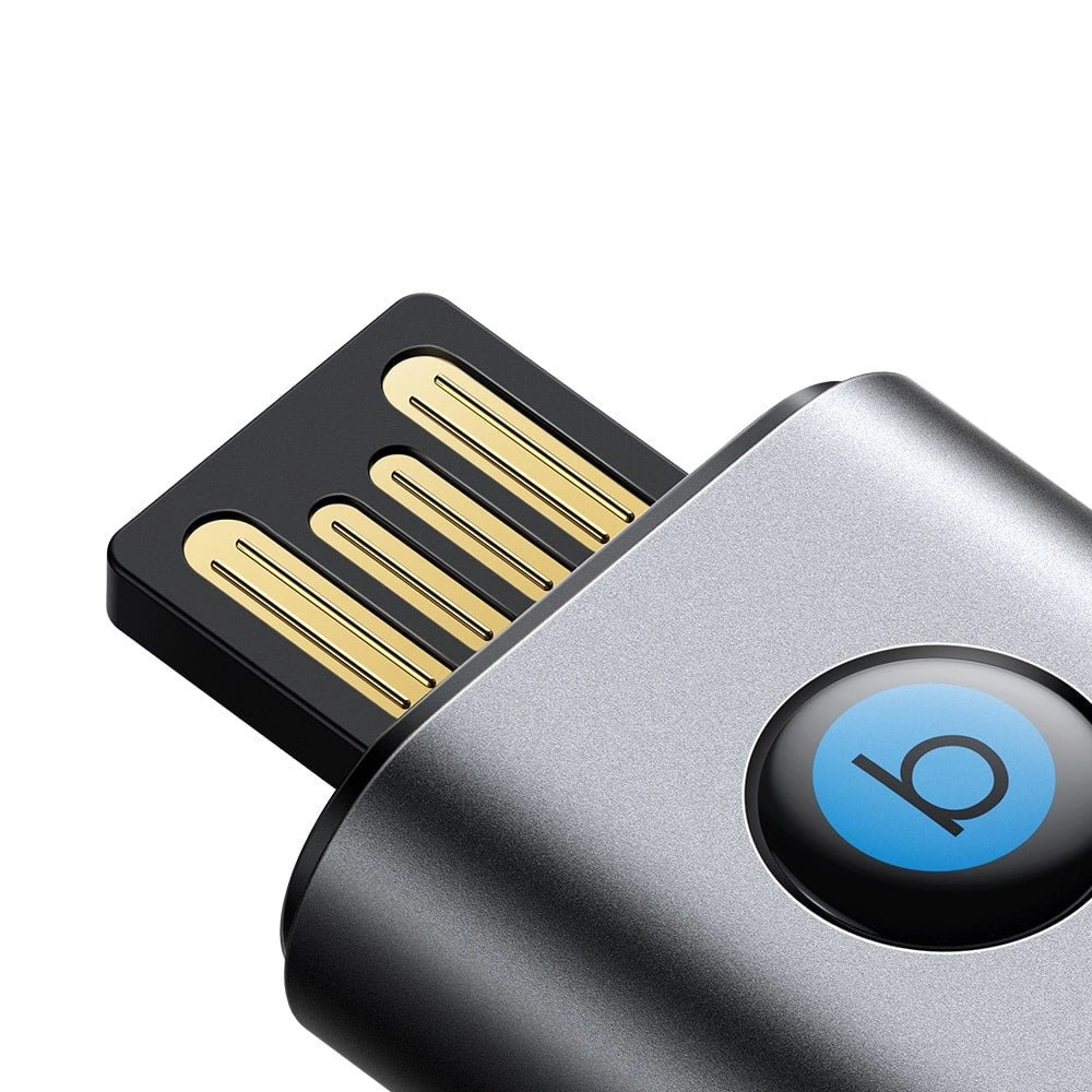 Joyroom JR - CB7 Bluetooth AUX Receiver για Αναπαραγωγή Μουσικής / Κλήσεις στο Αυτοκίνητο - Grey