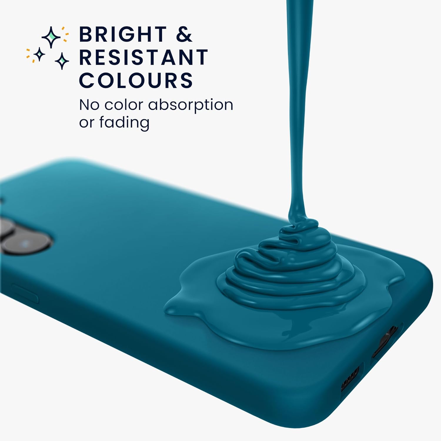 KW Samsung Galaxy S24 Θήκη Σιλικόνης Rubberized TPU - Matte Petrol