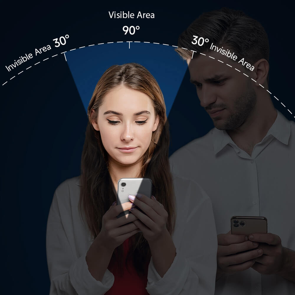 Dux Ducis iPhone 15 Pro Max 2.5D Glass Privacy 9H Full Screen Αντιχαρακτικό Γυαλί Οθόνης - Black