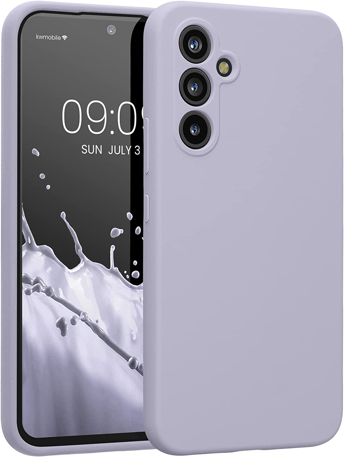 KW Samsung Galaxy A54 5G Θήκη Σιλικόνης Rubberized TPU - Light Lavender - 60795.139