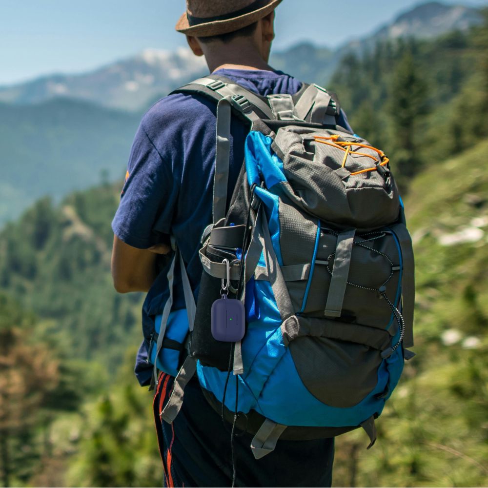 Tech - Protect AirPods Pro 1 / 2 Θήκη Σιλικόνης - Silicone Hook - Navy Blue