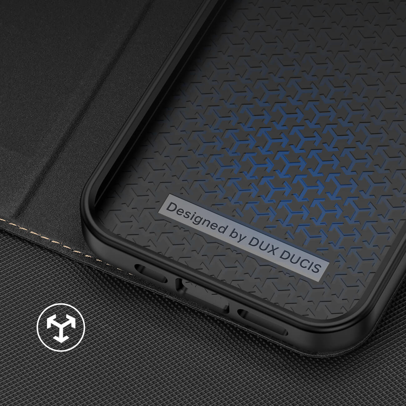 Dux Ducis iPhone 14 Pro Max Skin X2 Flip Stand Case Θήκη Βιβλίο - Black