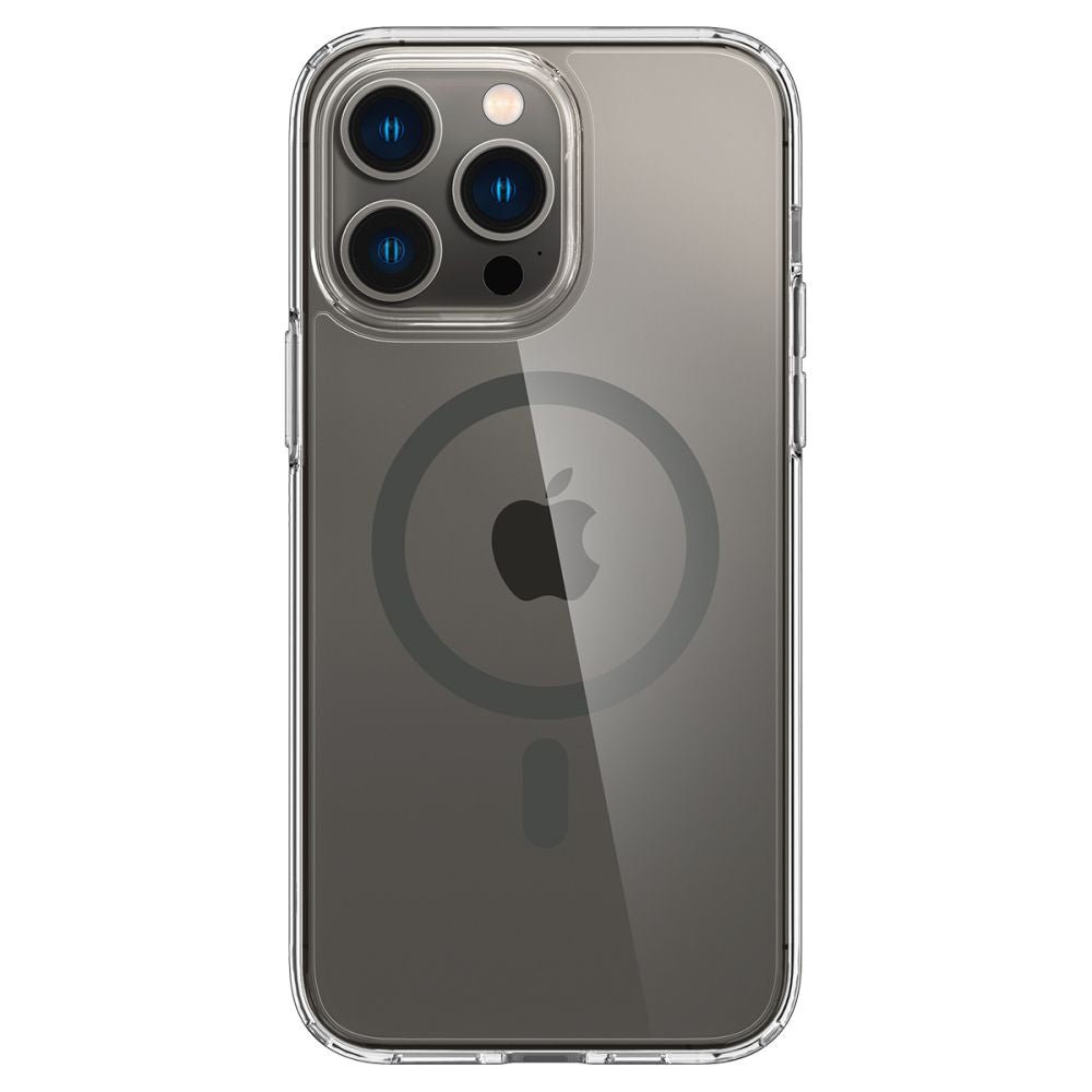 Spigen iPhone 14 Pro Ultra Hybrid Mag Σκληρή Θήκη με Πλαίσιο Σιλικόνης Και MagSafe - Graphite / Διάφανη