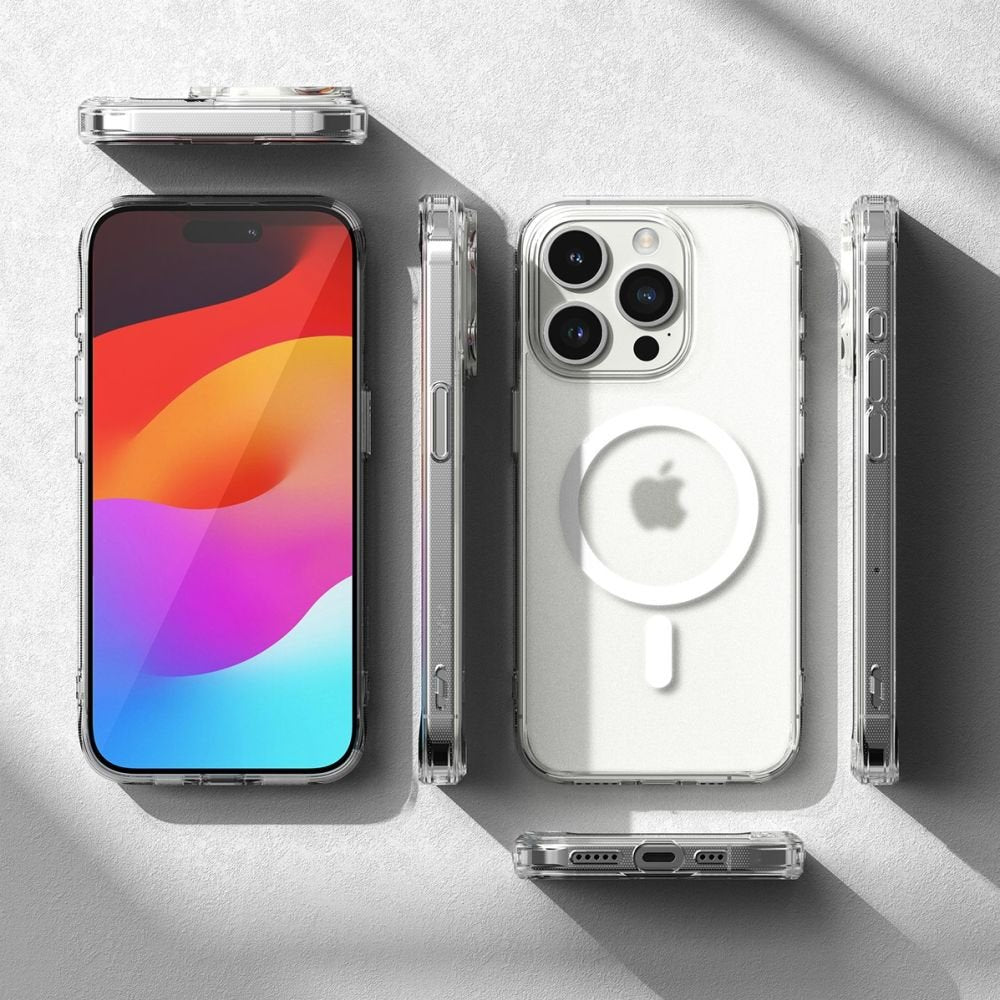 Ringke iPhone 15 Pro Max Fusion Σκληρή Θήκη με Πλαίσιο Σιλικόνης και MagSafe - Matte Clear