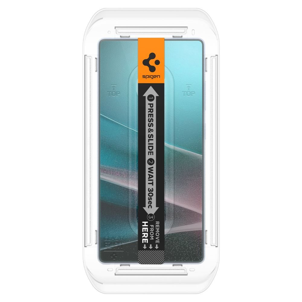 Spigen Samsung Galaxy S25 Ultra Glas.TR Privacy EZ Fit 2.5D 9H Αντιχαρακτικό Γυαλί Οθόνης - 2 Τεμάχια - Clear / Black - AGL09335