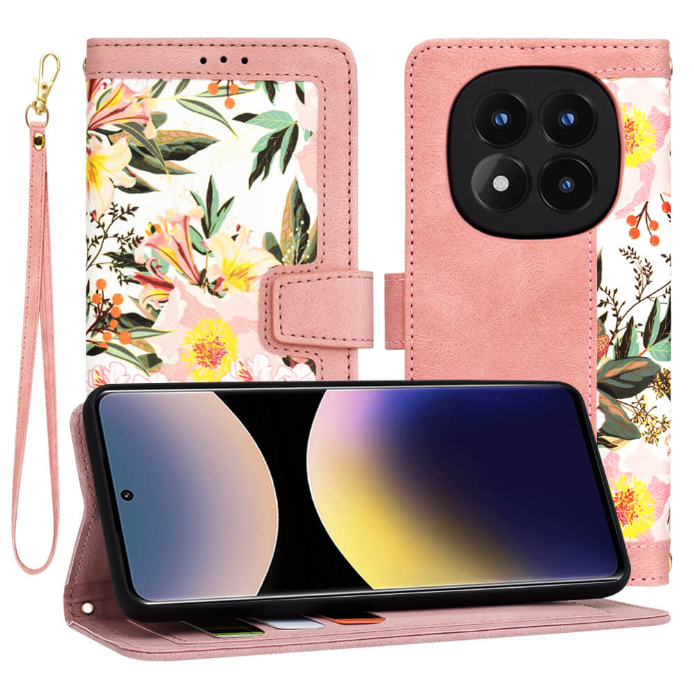 Techsuit Xiaomi Redmi Note 14 Pro+ 5G - FlipCraft - Θήκη Πορτοφόλι από Δερματίνη - Sweetheart Pink
