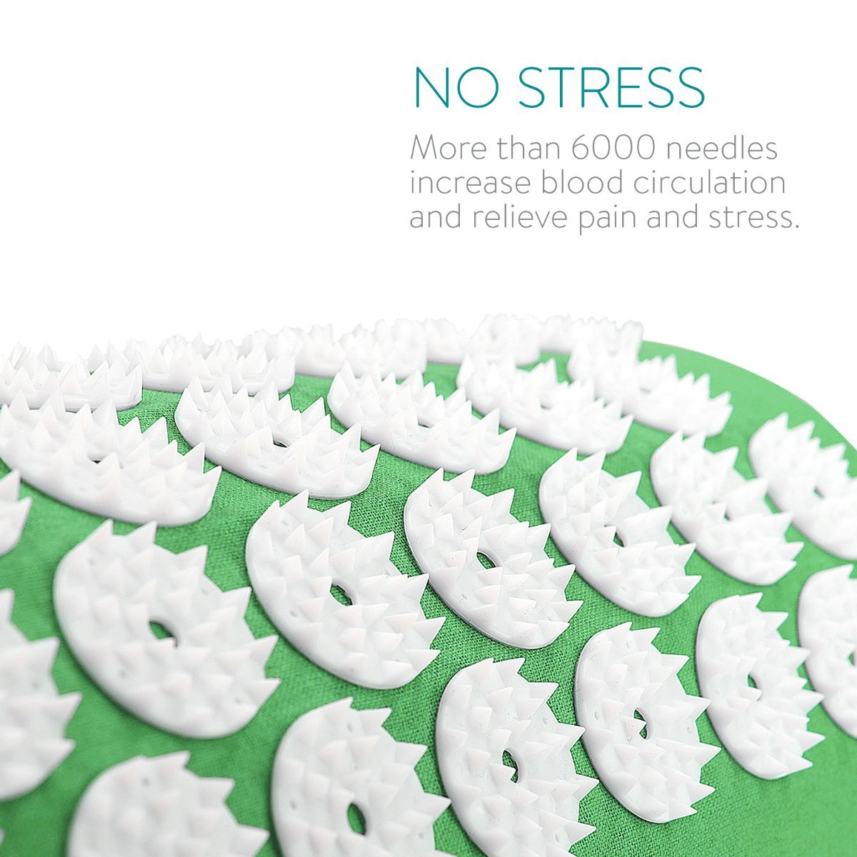 Navaris 2 - in - 1 Acupressure Mat and Pillow Set Σετ 2 σε 1 Χαλάκι και Μαξιλάρι Μασάζ - Green - 43899.07