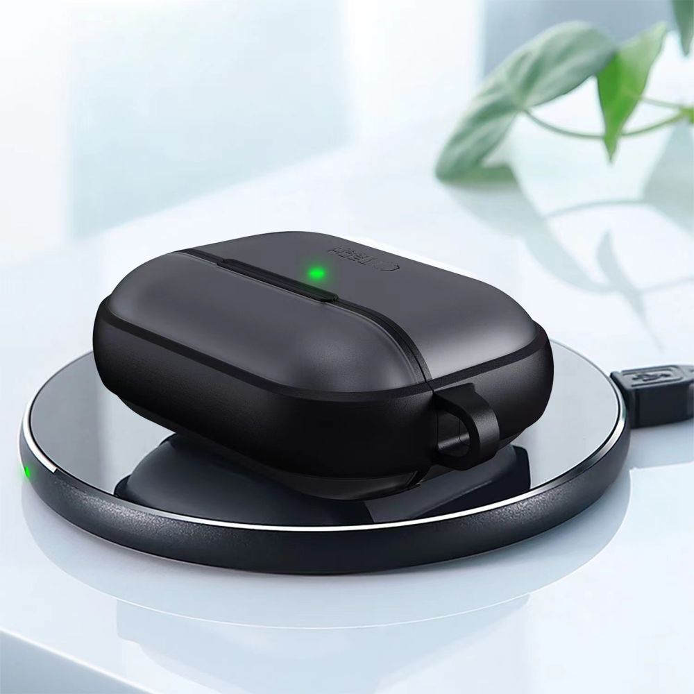 Tech - Protect AirPods Pro 1 / 2 - Θήκη από Σκληρό Πλαστικό και Σιλικόνη - MagMat - Black