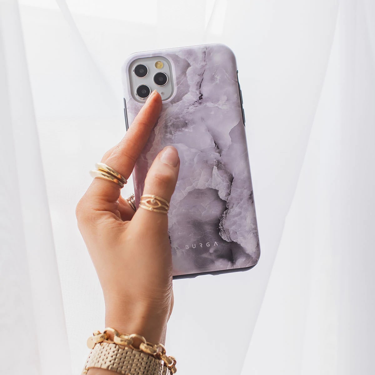 Burga iPhone 13 Fashion Tough Σκληρή Θήκη - Black Currant