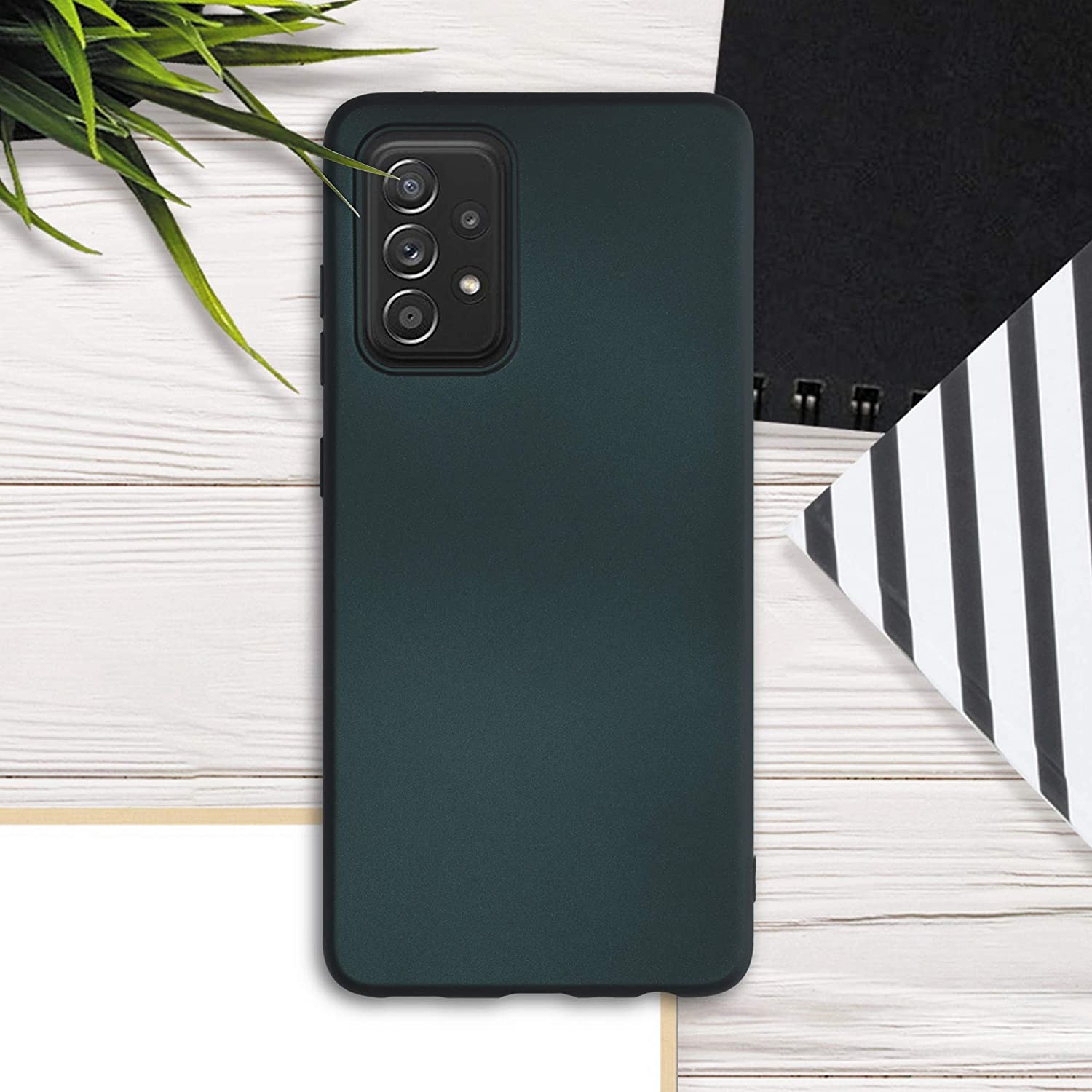 KW Samsung Galaxy A52 / A52 5G / A52s 5G Θήκη Σιλικόνης TPU - Metallic Teal - 54351.14