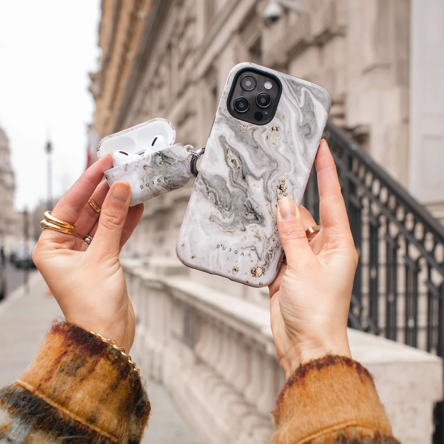Burga iPhone 14 Fashion Tough Σκληρή Θήκη - Snowstorm