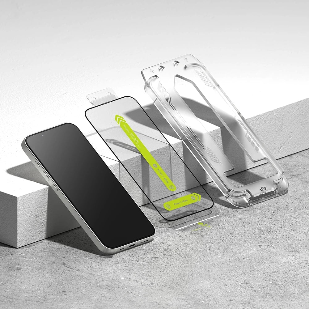 Ringke iPhone 13 / iPhone 13 Pro / iPhone 14 / iPhone 16e Easy Slide 2.5D 9H Case Friendly Αντιχαρακτικό Γυαλί Οθόνης - 2 Τεμάχια - Clear