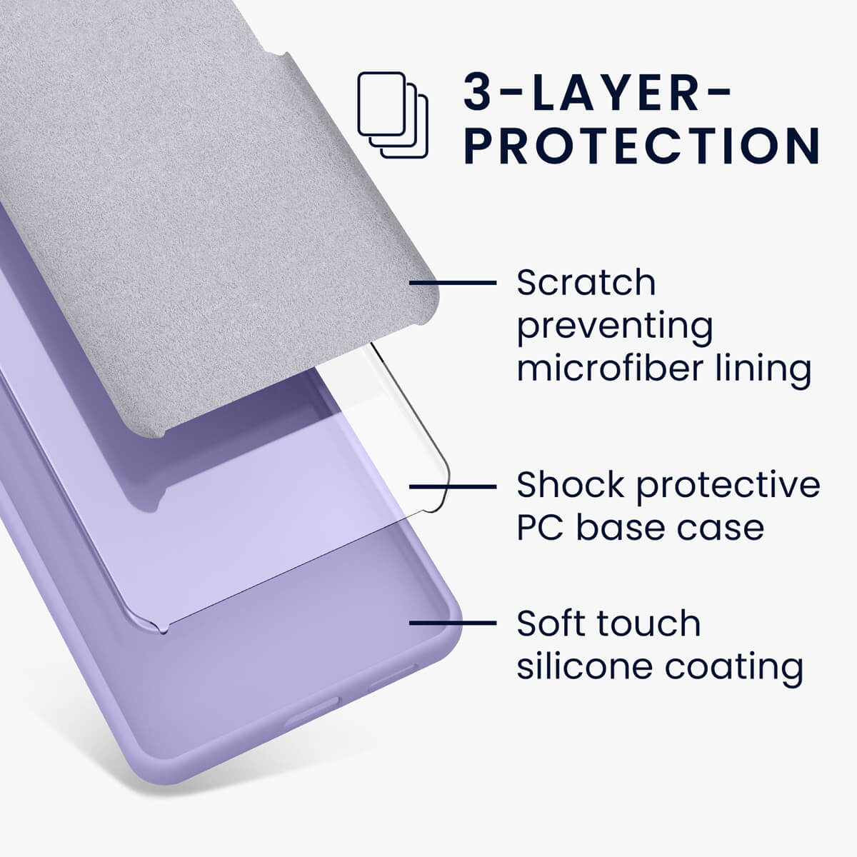 KW Samsung Galaxy A25 5G Θήκη Σιλικόνης Rubberized TPU - Lavender