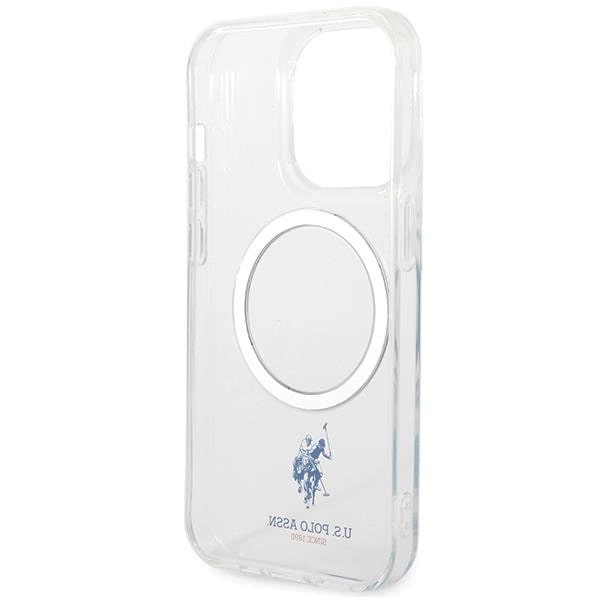US Polo iPhone 15 Pro Transparent MagSafe Collection Σκληρή Θήκη με Πλαίσιο Σιλικόνης και MagSafe - Διάφανη