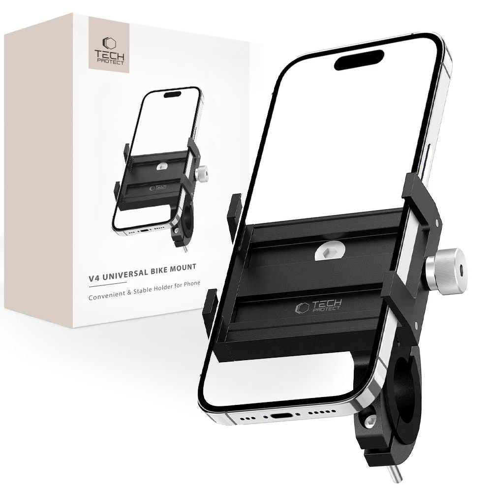 Tech - Protect V4 Universal Βάση Κινητού για Ποδήλατο - Black