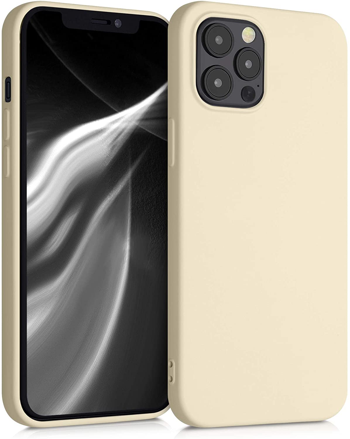 KW iPhone 12 Pro Max Θήκη Σιλικόνης Rubberized TPU - Buttercream - 52714.210