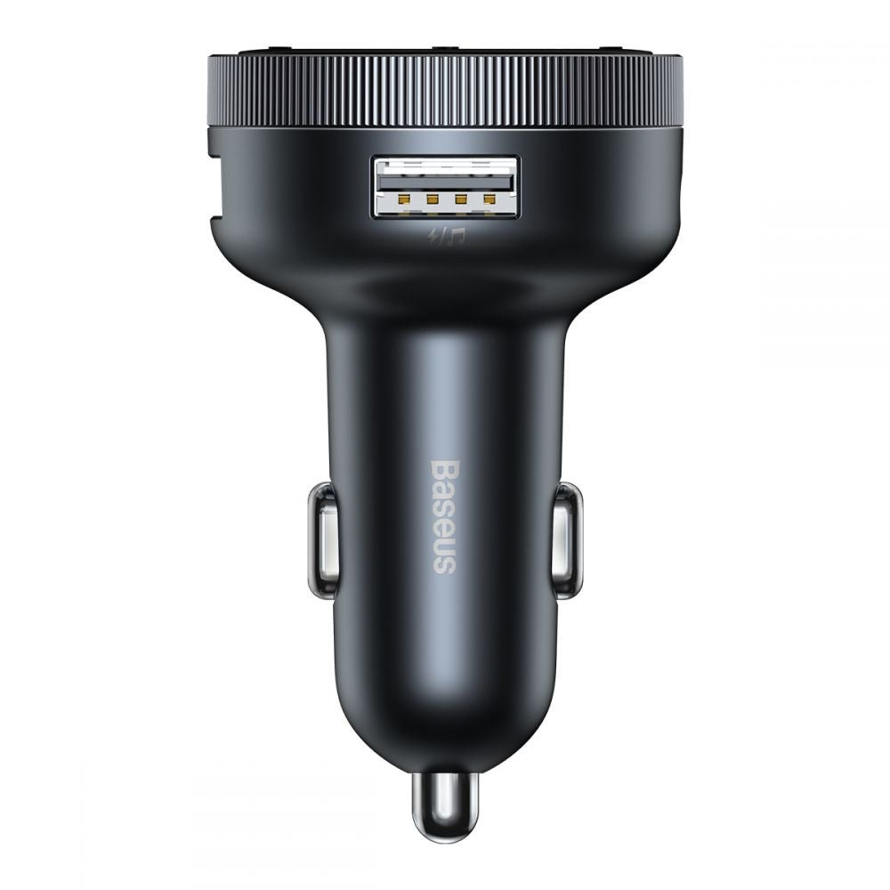 Baseus CCLH - 01 Car Charger and FM Transmitter 2xUSB QC3.0 για Αναπαραγωγή Μουσικής / Φόρτιση Κινητών στο Αυτοκίνητο - Black