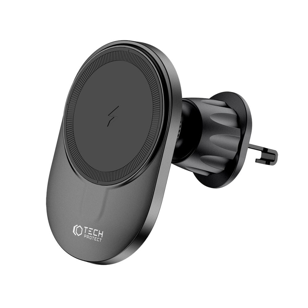 Tech - Protect MM15W - V1 Μαγνητική Βάση για το Ταμπλό και τον Αεραγωγό του Αυτοκινήτου με Ασύρματη Φόρτιση MagSafe 15W - Black