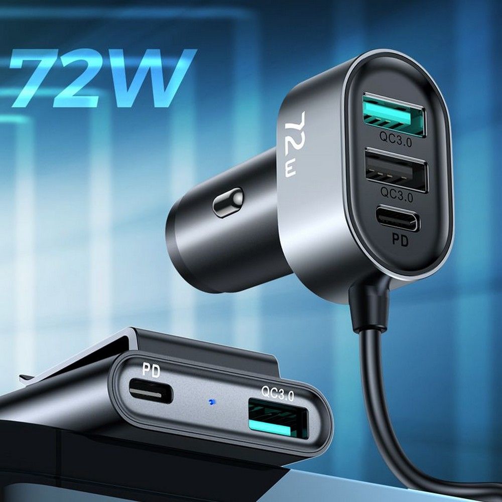 Joyroom JR - CL05 5 - Port - Φορτιστής Αυτοκινήτου με 5 Θύρες USB 72W - Black