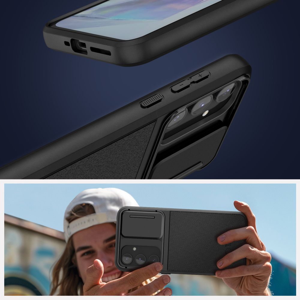 Tech - Protect Samsung Galaxy A55 5G Velar Cam+ Θήκη Σιλικόνης με Κάλυμμα για την Κάμερα - Black