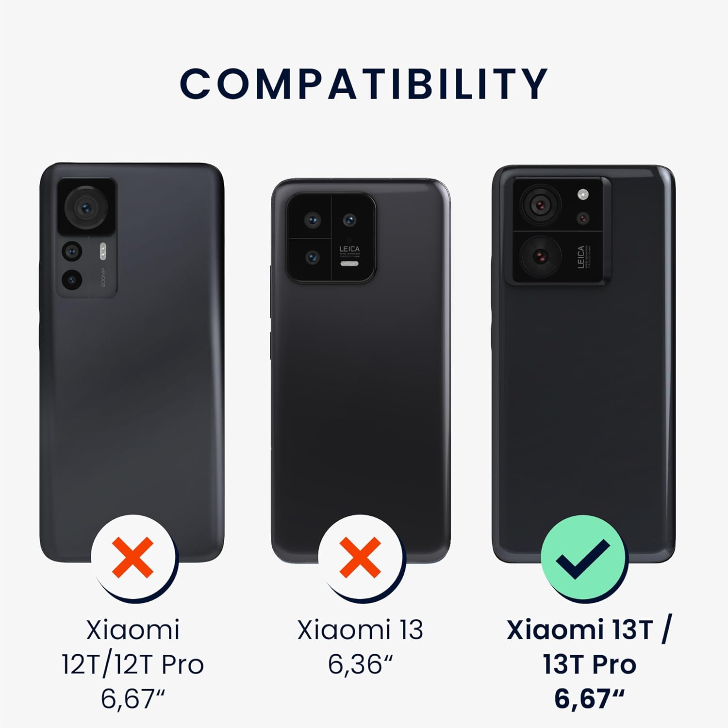 KW Xiaomi 13T / 13T Pro Rubberized TPU Θήκη Σιλικόνης - Dark Slate
