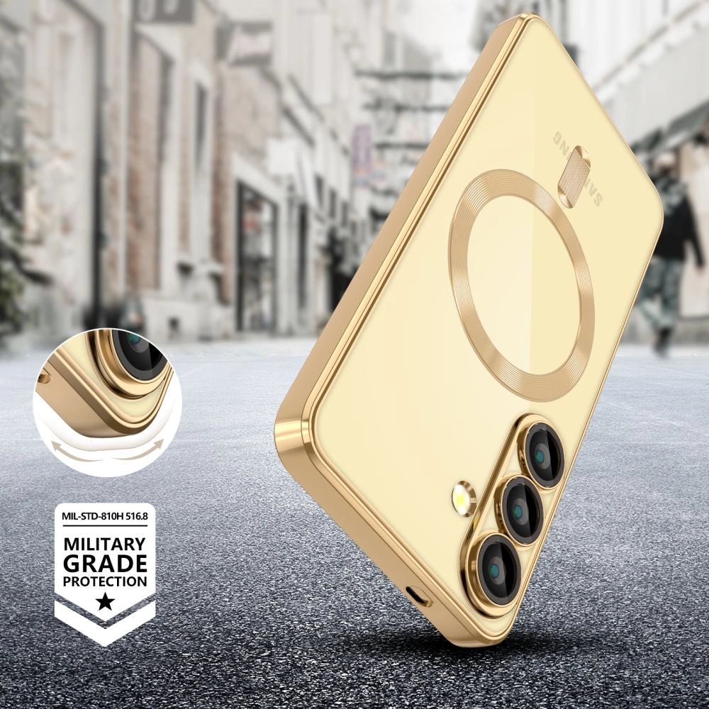 Tech - Protect Samsung Galaxy A56 5G MagFlex Θήκη Σιλικόνης TPU με MagSafe - Shiny Gold