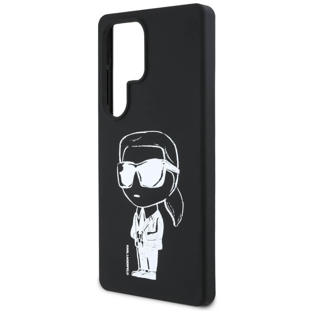 Karl Lagerfeld Samsung Galaxy S25 Ultra - Silicone Graffiti Ikonik Printed Logo - Σκληρή Θήκη Σιλικόνης με MagSafe - Black - KLHMS25LPNYKGRTK