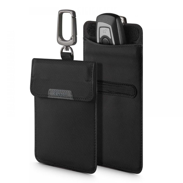 Spigen Faradaya Pouch RFID Signal Blocker Θήκη για Κλειδί Αυτοκινήτου Keyless Go - Black