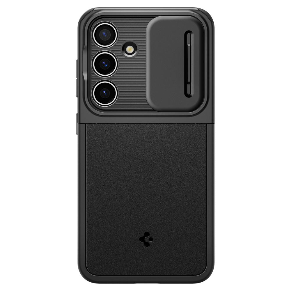 Spigen Samsung Galaxy S24 Optik Armor Θήκη Σιλικόνης με Κάλυμμα για την Κάμερα - Black
