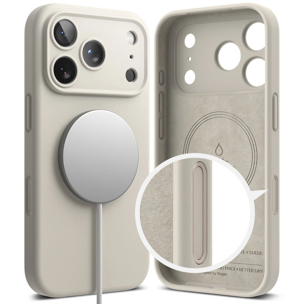Ringke iPhone 17 Pro Max - Silicone Magnetic MagSafe - Θήκη Σιλικόνης με MagSafe - Stone