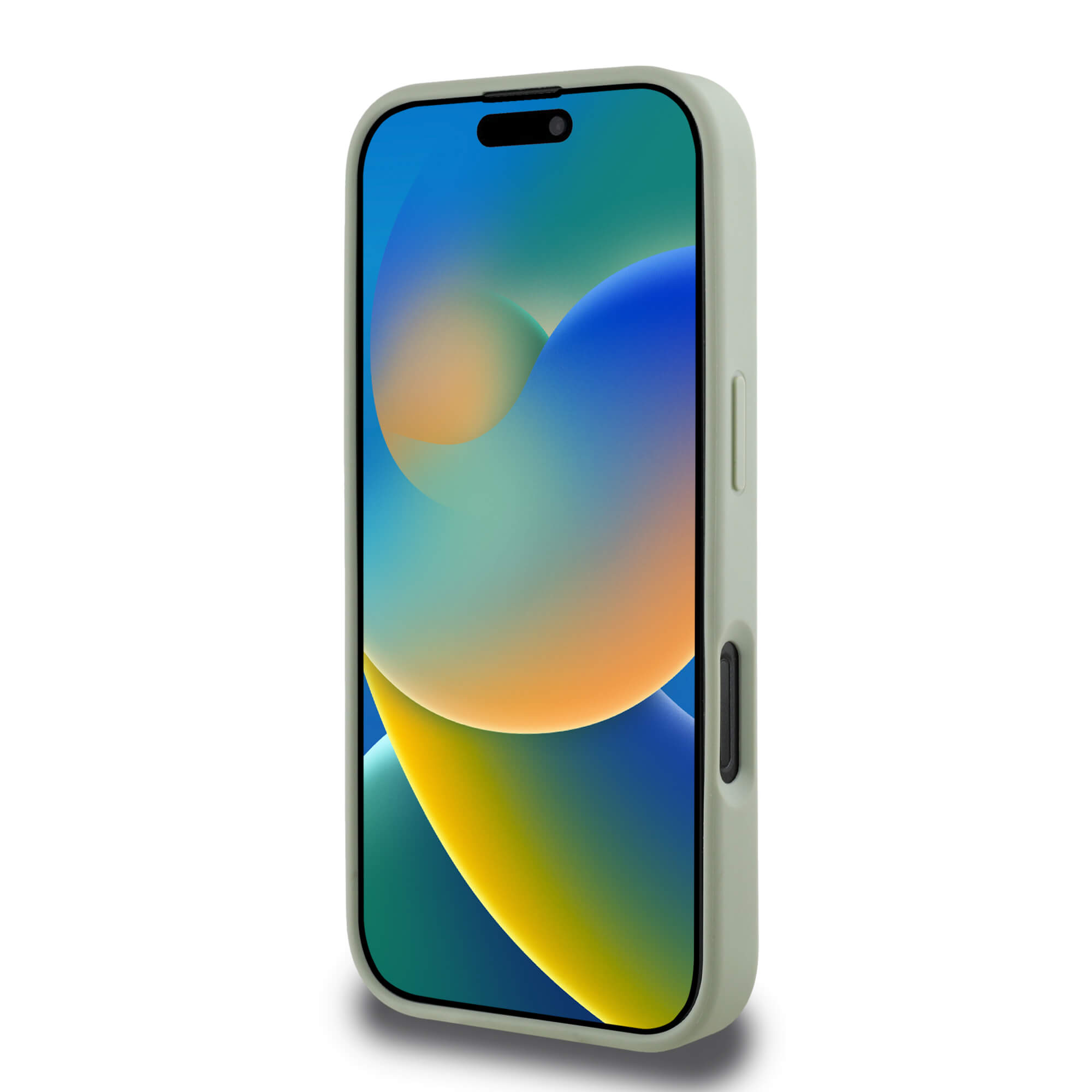 Guess iPhone 16 Pro Max - Grained Big 4G Logo Small Classic Logo - Σκληρή Θήκη με Επένδυση από Οικολογικό Δέρμα - Green - GUHCP16XPGT4MBN