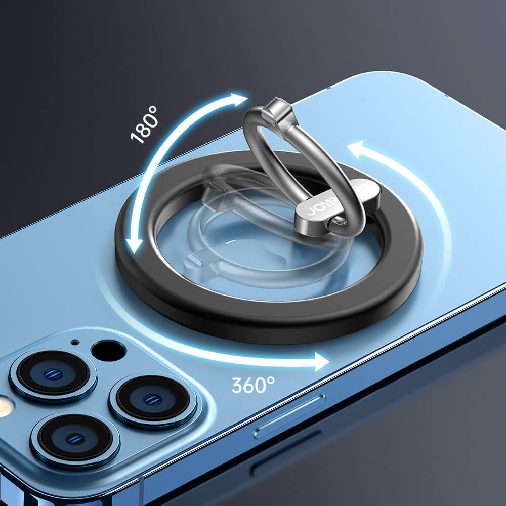 Joyroom Kit Multifunctional Μαγνητική Βάση Αυτοκινήτου Αεραγωγού και Μαγνητικό Δαχτυλίδι Συγκράτησης Κινητού - Black - JR - ZS294