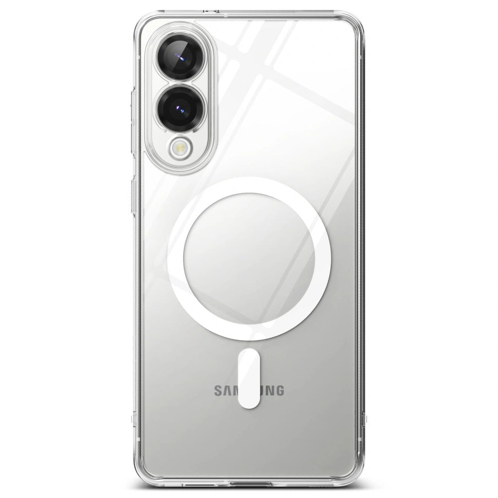 Ringke Samsung Galaxy S25 Edge - Fusion Magnetic - Σκληρή Θήκη με Πλαίσιο Σιλικόνης και MagSafe - Διάφανη