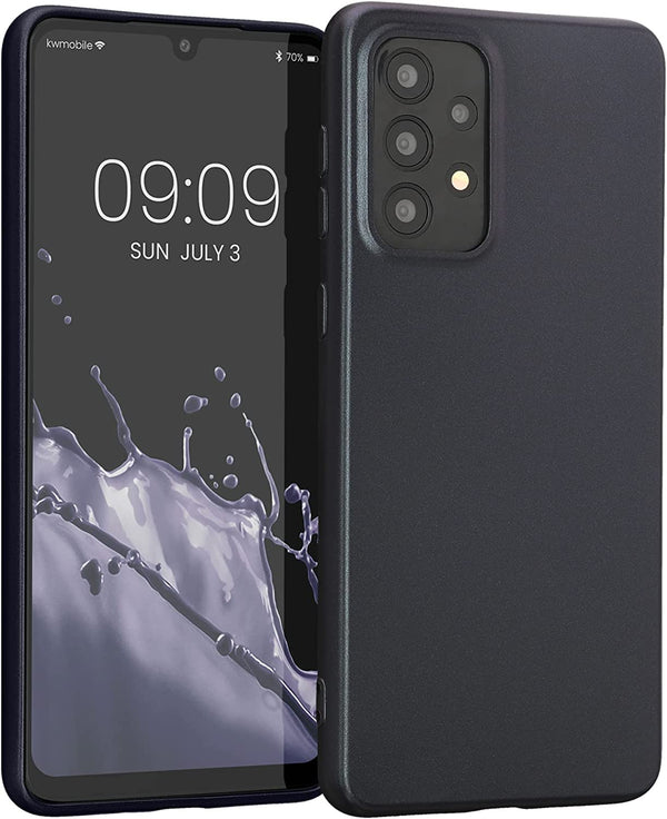 KW Samsung Galaxy A33 5G Θήκη Σιλικόνης TPU - Metallic Blackberry - 58022.115