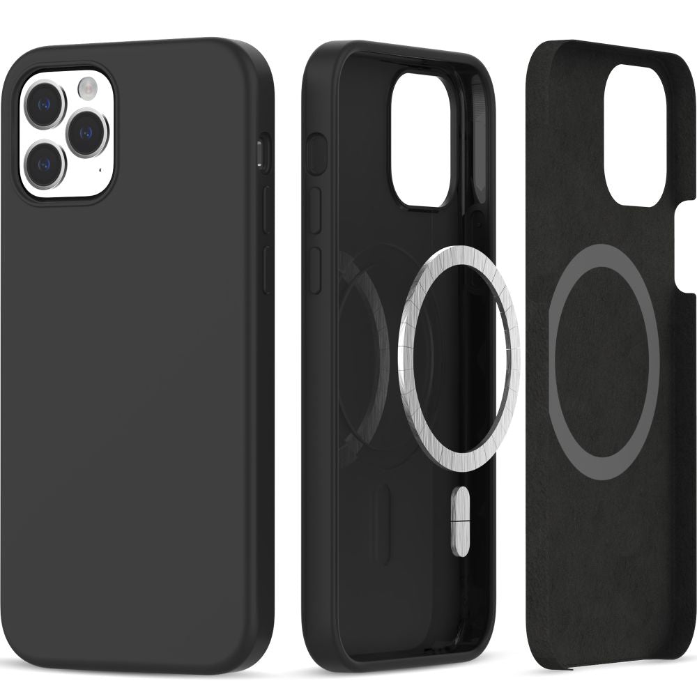 Tech - Protect iPhone 12 / iPhone 12 Pro Silicone Magsafe Θήκη Σιλικόνης TPU - Black