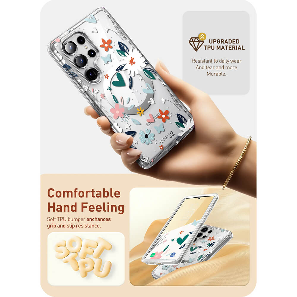 i - Blason Samsung Galaxy S25 Ultra Cosmo Mag Σκληρή Θήκη με Προστασία Οθόνης και Magsafe - Paint
