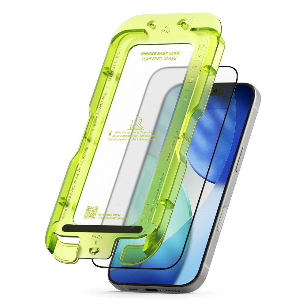 Ringke iPhone 17 - Easy Slide - Case Friendly Αντιχαρακτικό Γυαλί Οθόνης - 2 Τεμάχια - Black
