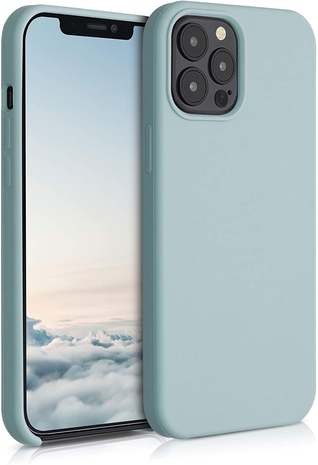 KW iPhone 12 Pro Max Θήκη Σιλικόνης Rubber TPU - Frosty Mint - 52644.200