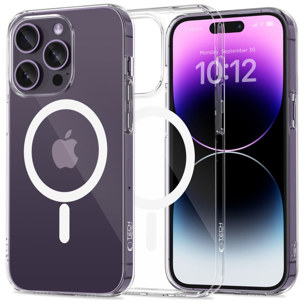 Tech - Protect iPhone 14 Pro Flexair Θήκη Σιλικόνης TPU με MagSafe - Διάφανη