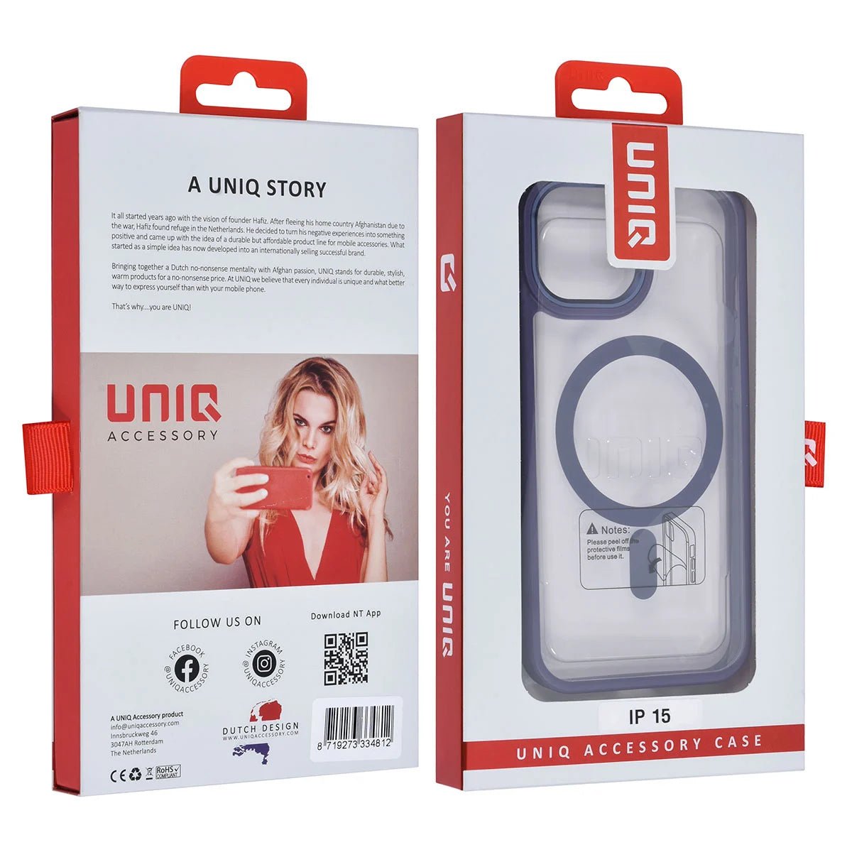 Tuniq iPhone 15 - MagSafe Σκληρή Θήκη με Πλαίσιο Σιλικόνης - Μοβ / Διάφανη