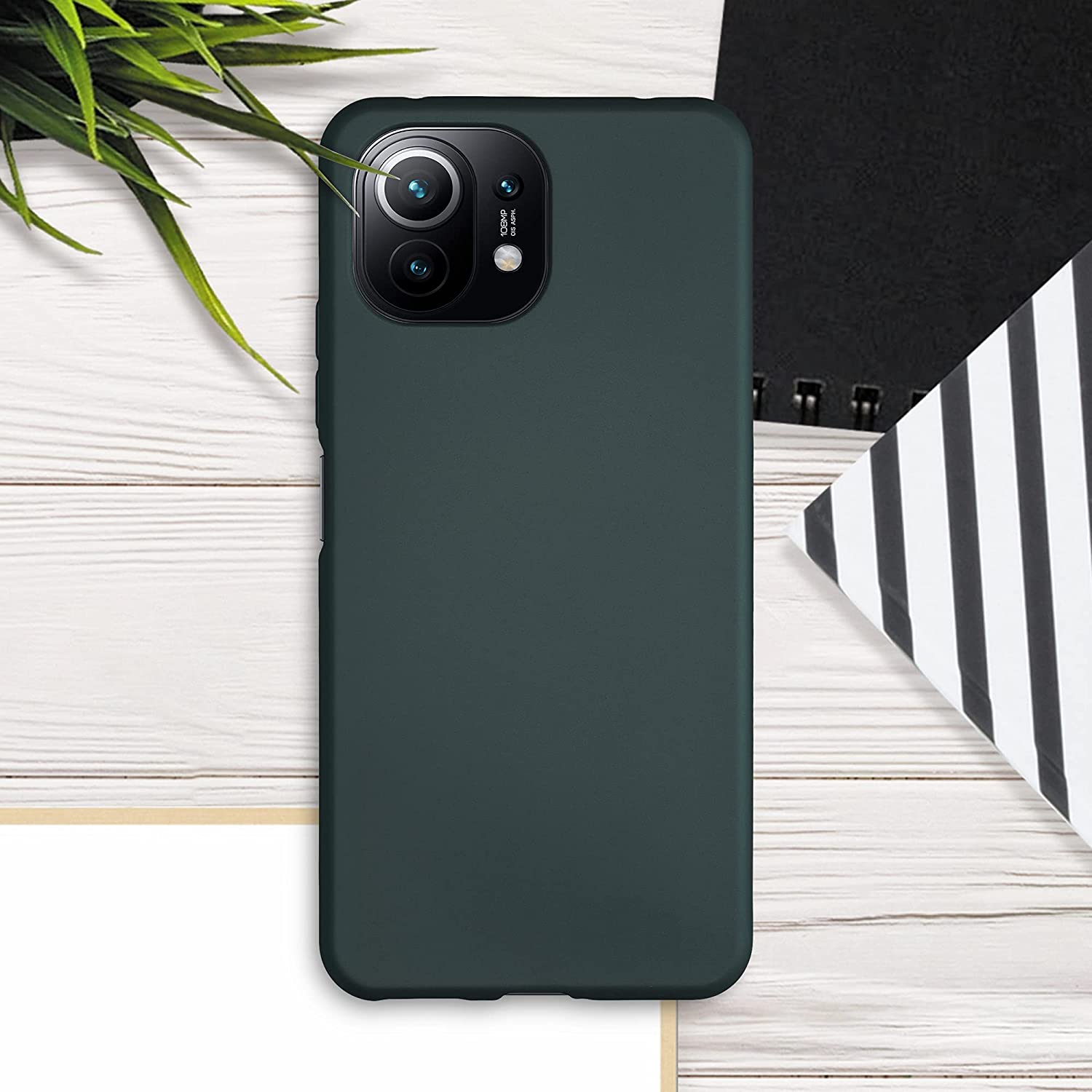 KW Xiaomi Mi 11 Lite / Mi 11 Lite 5G Θήκη Σιλικόνης TPU - Metallic Teal - 54727.14