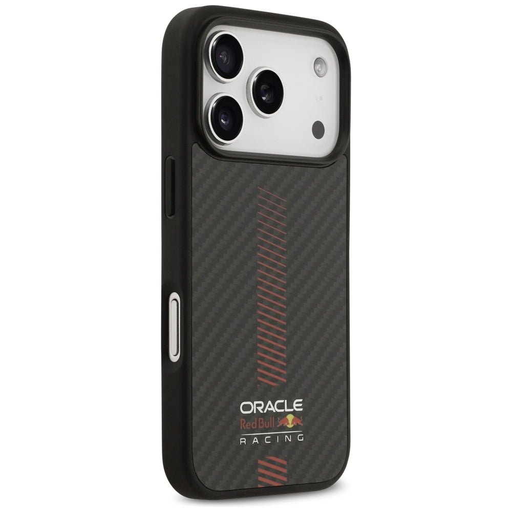 Red Bull iPhone 17 Pro - Kevlar Powerbar MagSafe - Σκληρή Θήκη με Πλαίσιο Σιλικόνης - Black - RBHMP17L24CFGSMK