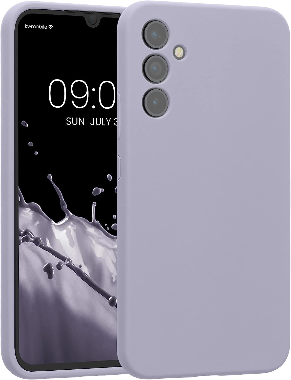 KW Samsung Galaxy A34 5G Θήκη Σιλικόνης Rubber TPU - Light Lavender - 60807.139