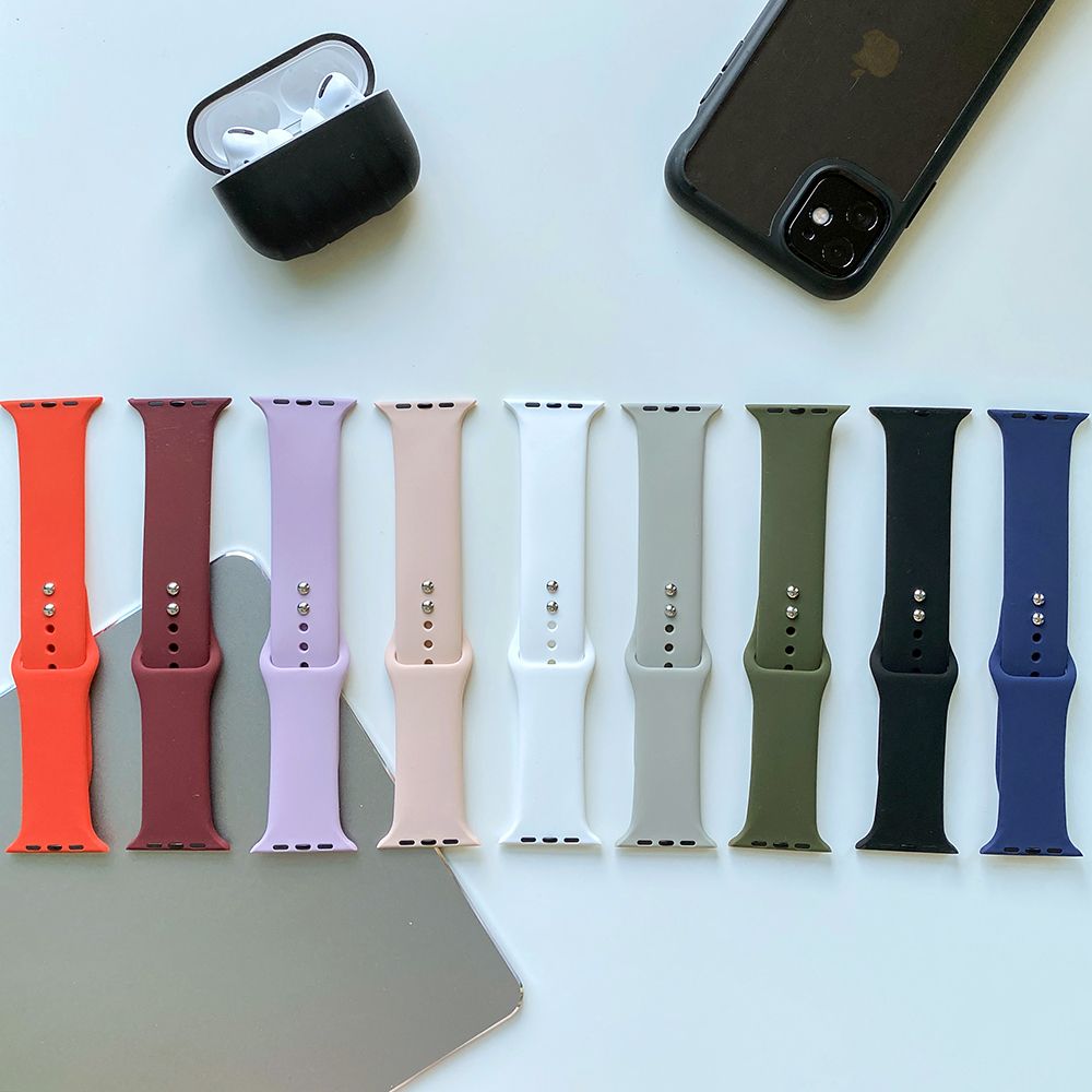 Tech - Protect Λουράκι Apple Watch 2 / 3 / 4 / 5 / 6 / 7 / 8 / 9 / SE - 38 / 40 / 41 mm IconBand Λαστιχένιο - White