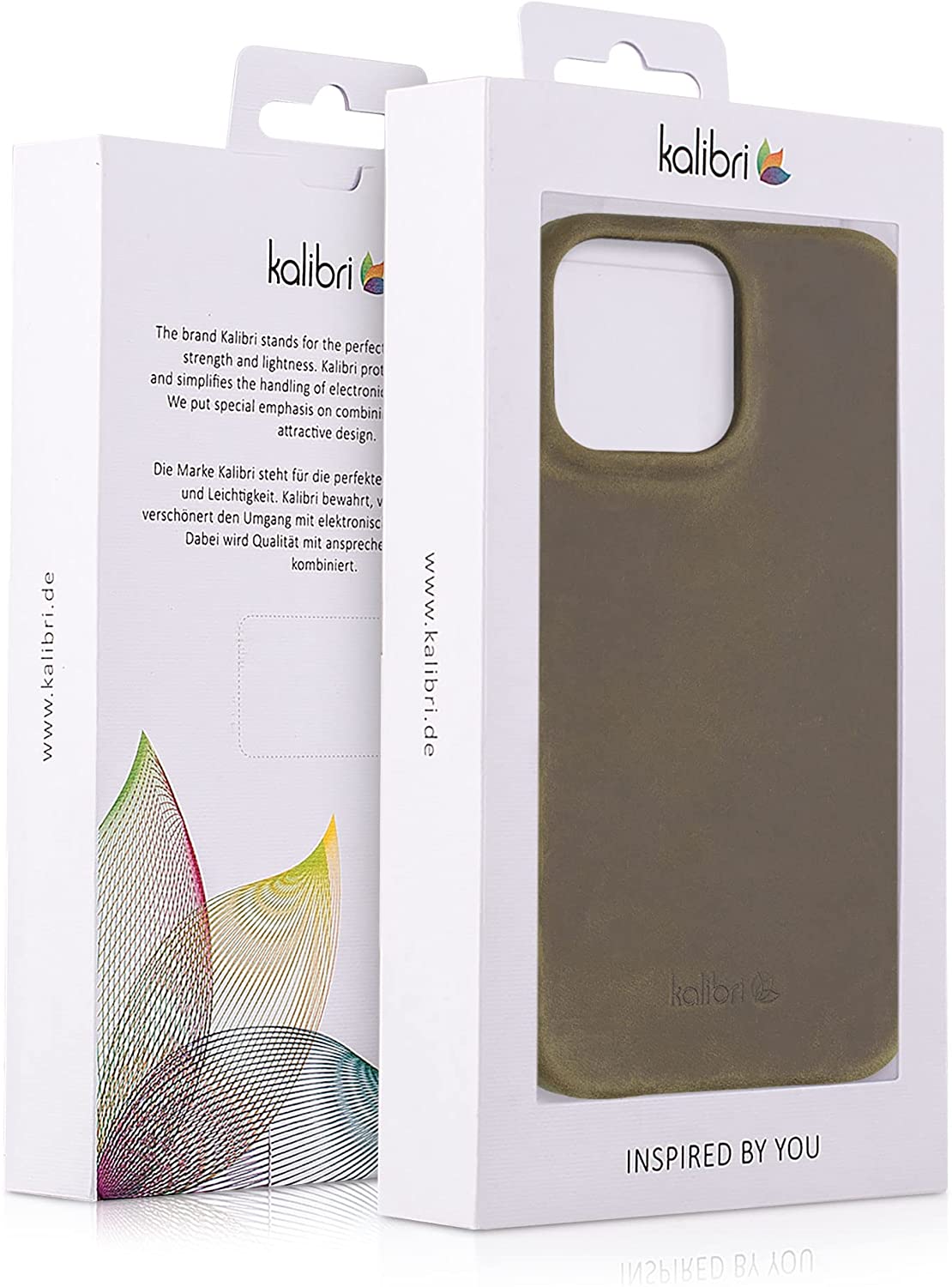 Kalibri iPhone 13 Pro Max Σκληρή Θήκη με Επένδυση Γνήσιου Δέρματος - Brown - 56416.05