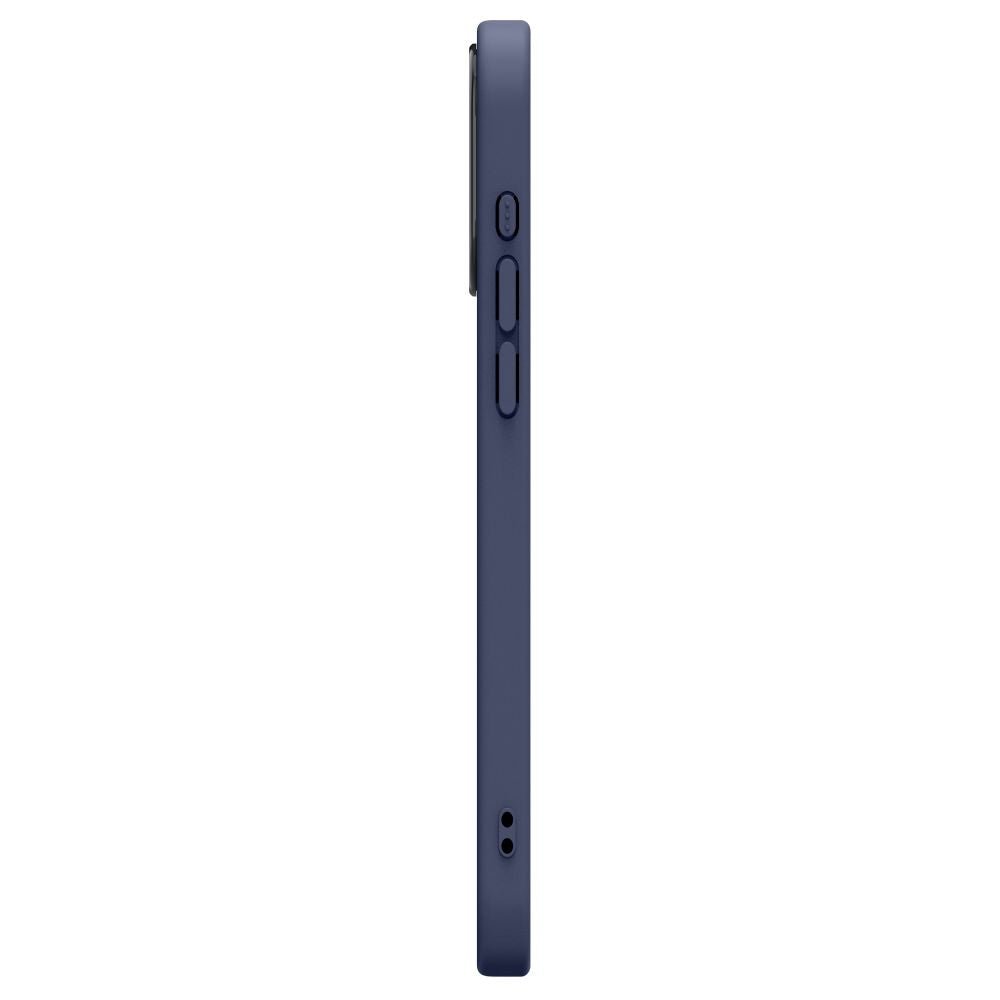 Spigen Cyrill iPhone 15 Pro Kajuk Mag Θήκη με Επένδυση Συνθετικού Δέρματος και MagSafe - Navy Blue